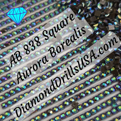 AB 838 SQUARE Aurora Borealis 5D Diamond Painting Drills