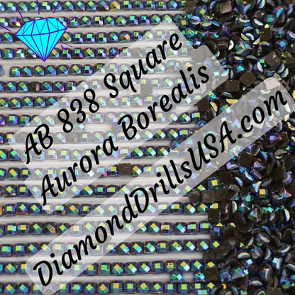 AB 838 SQUARE Aurora Borealis 5D Diamond Painting Drills