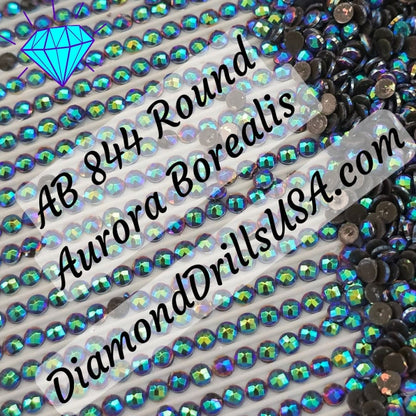 AB 844 ROUND Aurora Borealis 5D Diamond Painting Drills