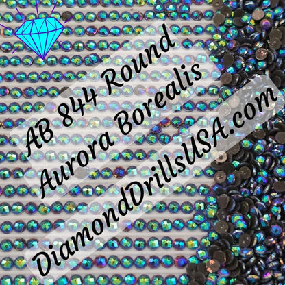 AB 844 ROUND Aurora Borealis 5D Diamond Painting Drills
