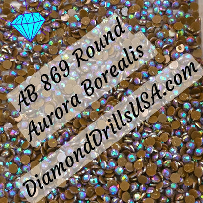 AB 869 ROUND Aurora Borealis 5D Diamond Painting Drills