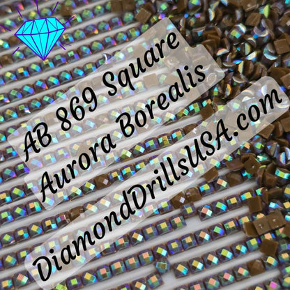 AB 869 SQUARE Aurora Borealis 5D Diamond Painting Drills