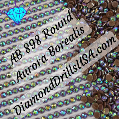 AB 898 ROUND Aurora Borealis 5D Diamond Painting Drills