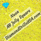 AB Neon Jelly SQUARE Aurora Borealis 5D Diamond Painting
