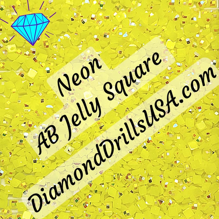 AB Neon Jelly SQUARE Aurora Borealis 5D Diamond Painting