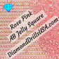 AB Rose Pink Jelly SQUARE Aurora Borealis 5D Diamond