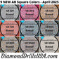 AB ROUND April 2025 Set - 9 Colors Aurora Borealis Diamond