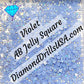 AB Violet Jelly SQUARE Aurora Borealis 5D Diamond Painting
