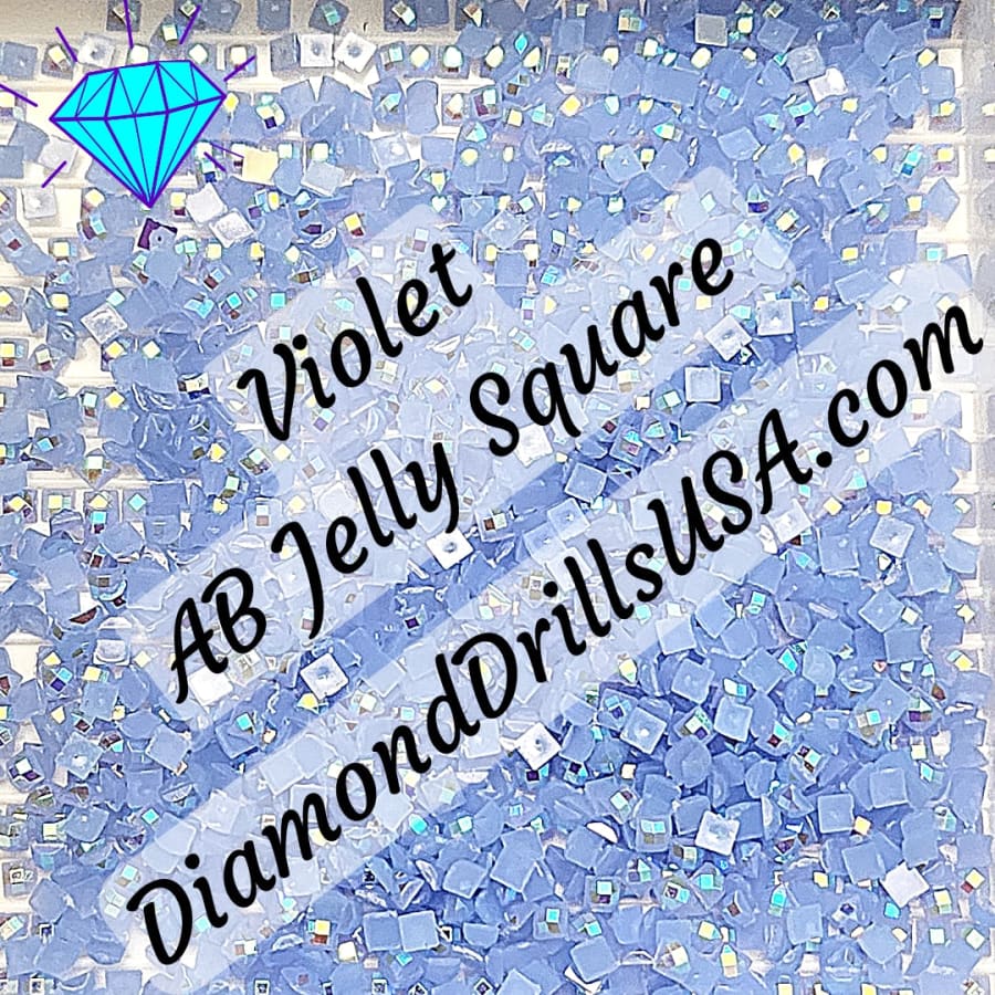 AB Violet Jelly SQUARE Aurora Borealis 5D Diamond Painting