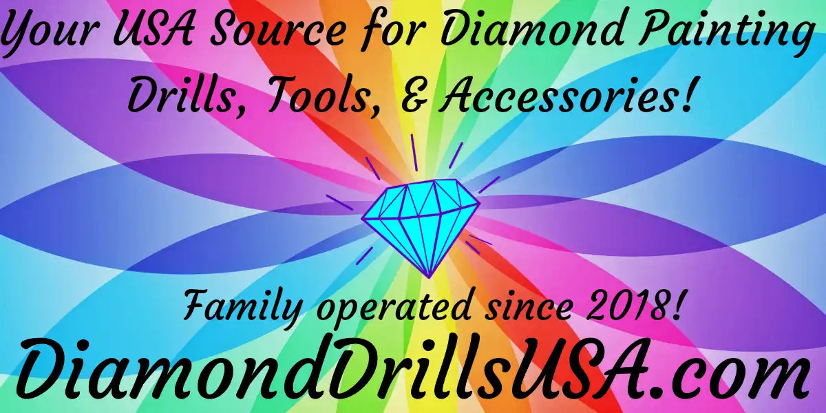 Diamond painting supplies advertisement.