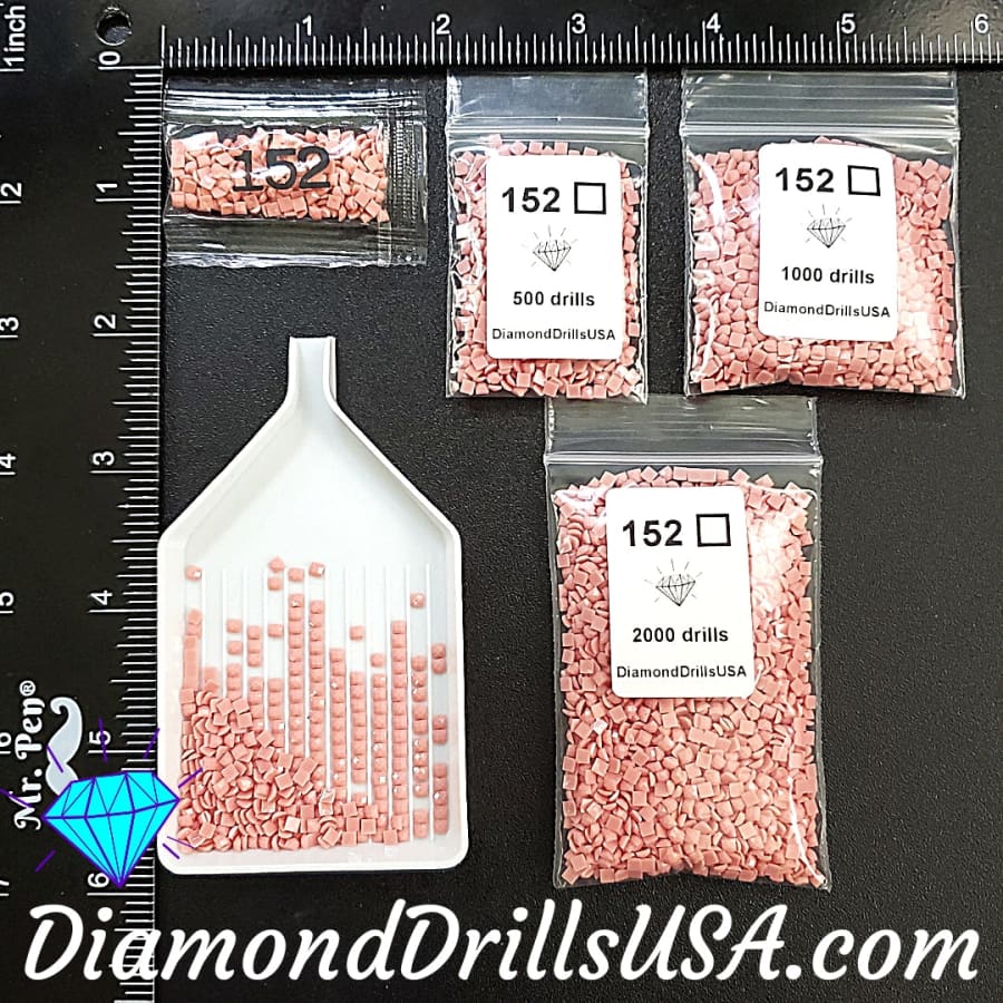 DMC 152 SQUARE 5D Diamond Painting Drills Beads 152 Medium 