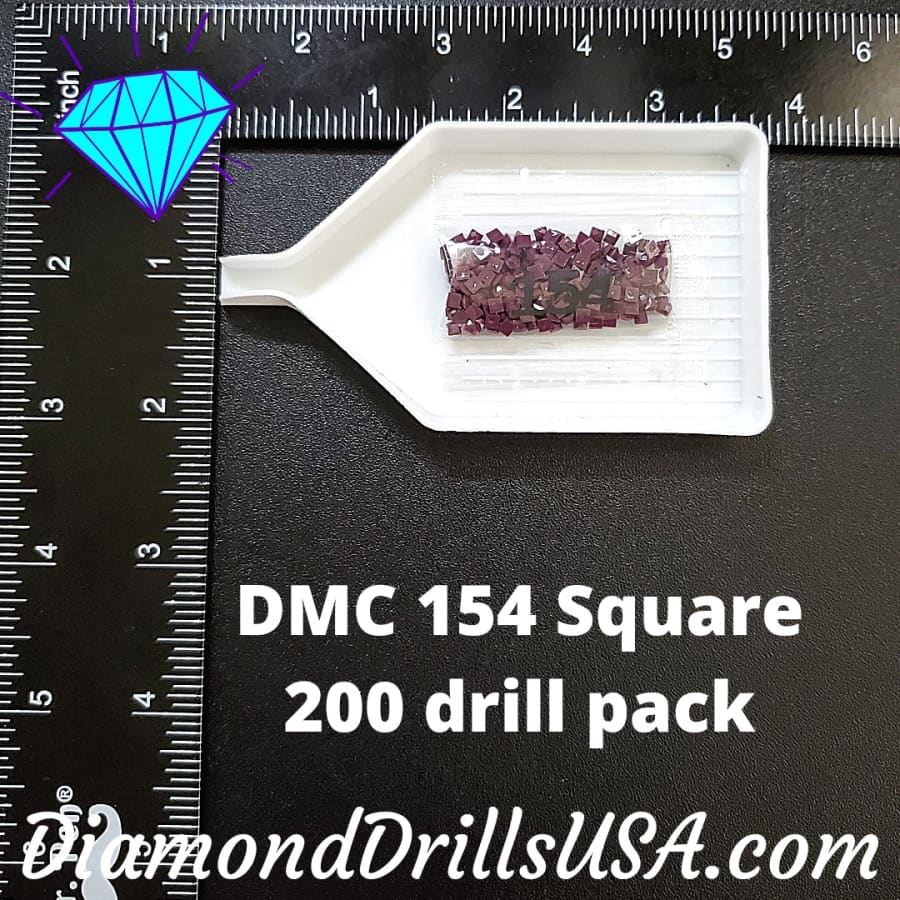 DMC 154 SQUARE 5D Diamond Painting Drills Beads DMC 154 Very