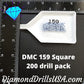 DMC 159 SQUARE 5D Diamond Painting Drills Beads DMC 159 