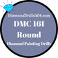 DMC 161 ROUND 5D Diamond Painting Drills Beads DMC 161 Gray 