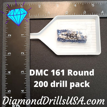 DMC 161 ROUND 5D Diamond Painting Drills Beads DMC 161 Gray 