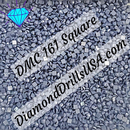 DMC 161 SQUARE 5D Diamond Painting Drills Beads DMC 161 Gray