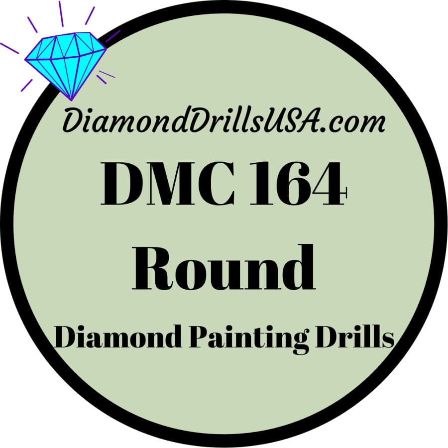DMC 164 ROUND 5D Diamond Painting Drills Beads DMC 164 Light