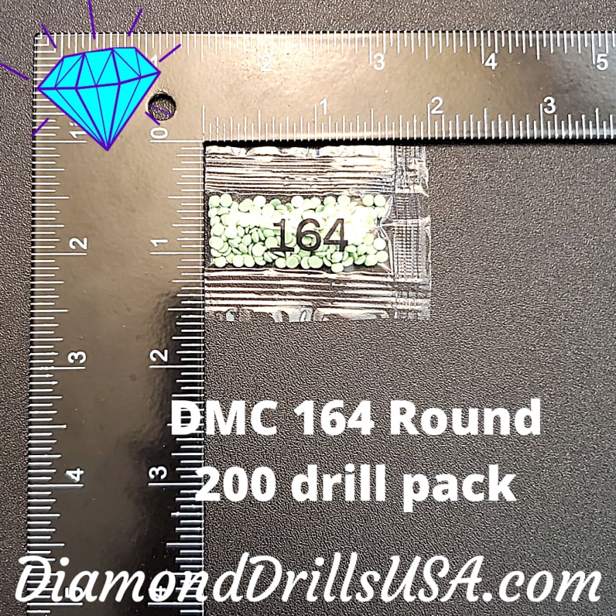 DMC 164 ROUND 5D Diamond Painting Drills Beads DMC 164 Light