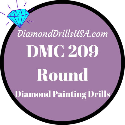 DMC 209 ROUND 5D Diamond Painting Drills Beads DMC 209 Dark 