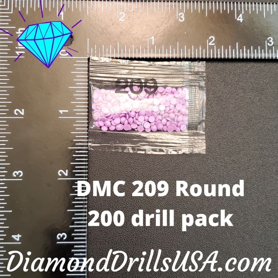 DMC 209 ROUND 5D Diamond Painting Drills Beads DMC 209 Dark 