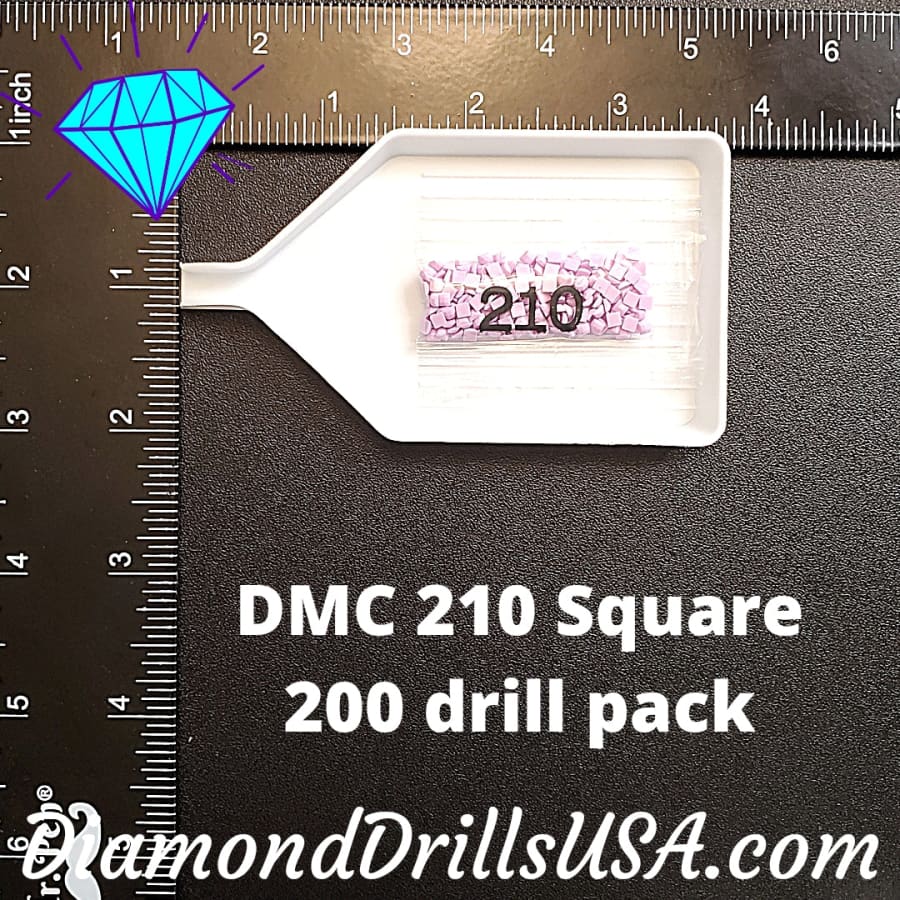 DMC 210 SQUARE 5D Diamond Painting Drills Beads DMC 210 