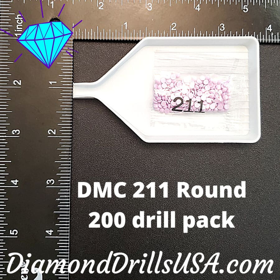 DMC 211 ROUND 5D Diamond Painting Drills Beads DMC 211 Light