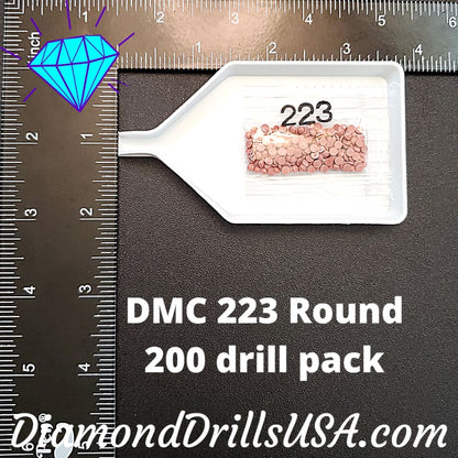 DMC 223 ROUND 5D Diamond Painting Drills Beads 223 Light 