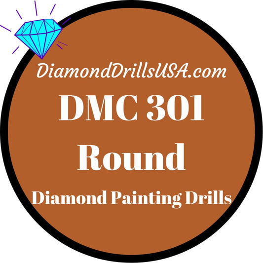 DMC 301 ROUND 5D Diamond Painting Drills Beads DMC 301 
