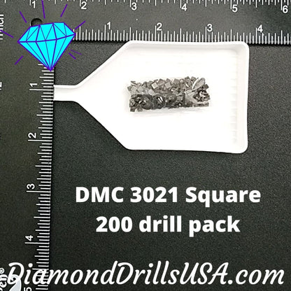 DMC 3021 SQUARE 5D Diamond Painting Drills Beads DMC 3021 