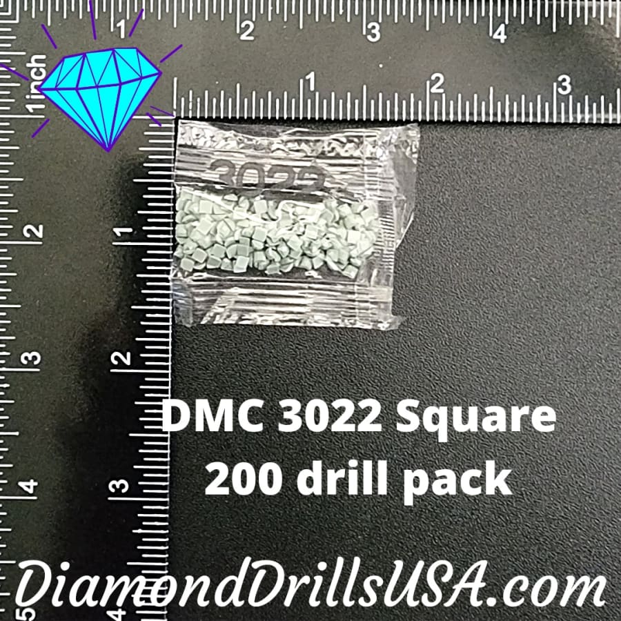 DMC 3022 SQUARE 5D Diamond Painting Drills Beads DMC 3022 