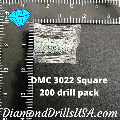 DMC 3022 SQUARE 5D Diamond Painting Drills Beads DMC 3022 
