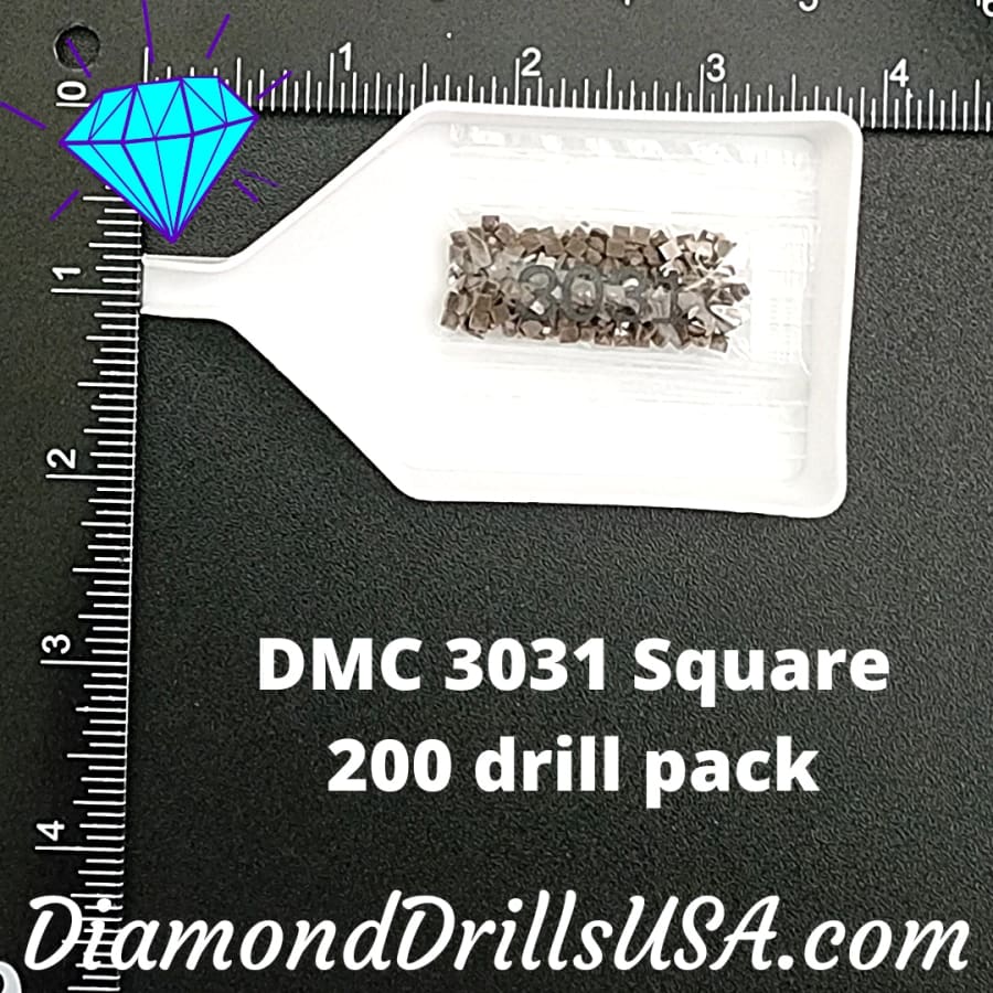 DMC 3031 SQUARE 5D Diamond Painting Drills Beads DMC 3031 