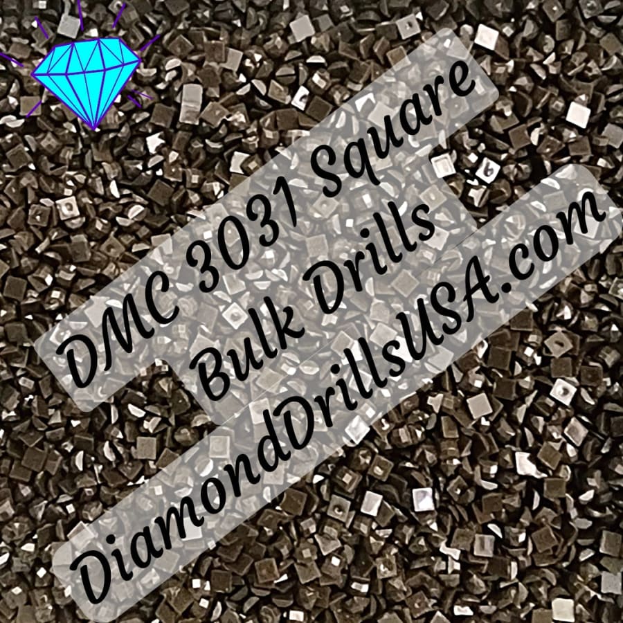 DMC 3031 SQUARE 5D Diamond Painting Drills Beads DMC 3031 