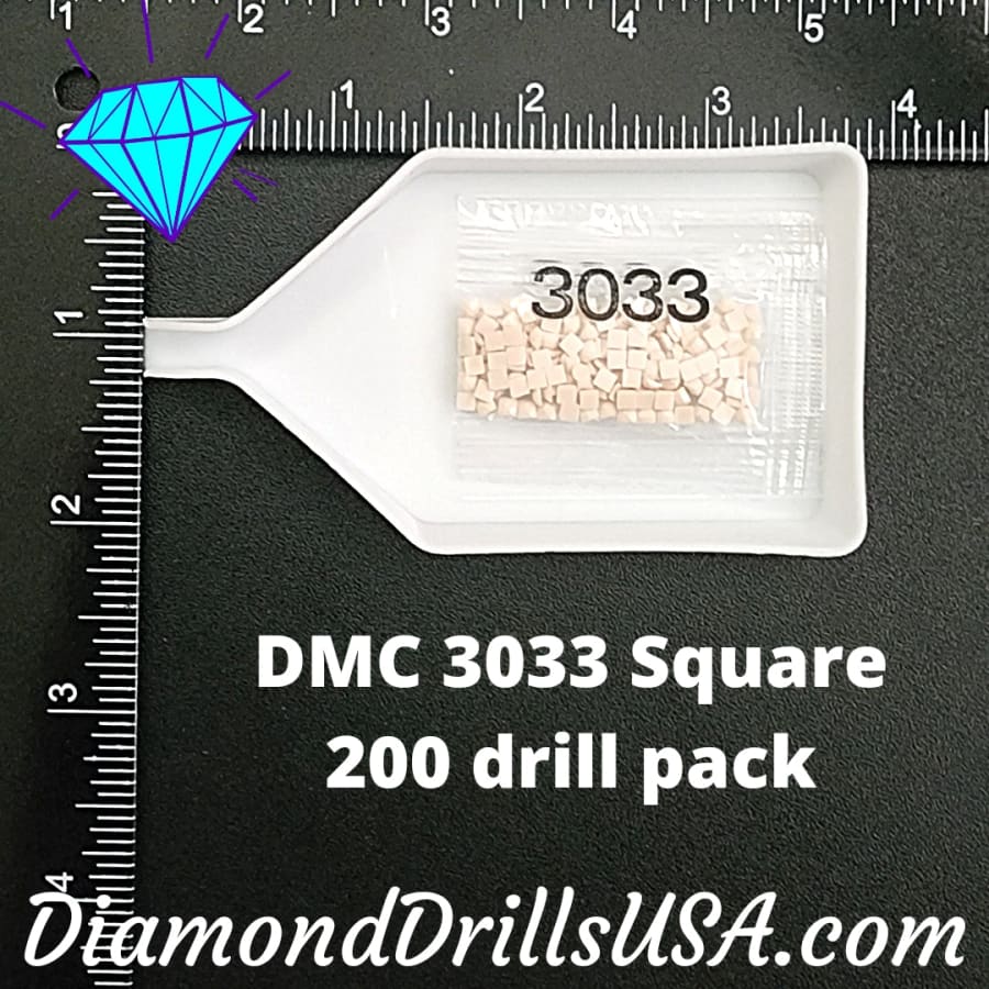 DMC 3033 SQUARE 5D Diamond Painting Drills Beads DMC 3033 