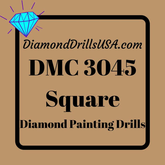 DMC 3045 SQUARE 5D Diamond Painting Drills Beads DMC 3045 