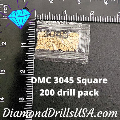 DMC 3045 SQUARE 5D Diamond Painting Drills Beads DMC 3045 