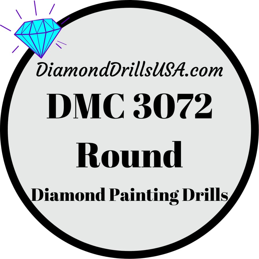 DMC 3072 ROUND 5D Diamond Painting Drills Beads DMC 3072 