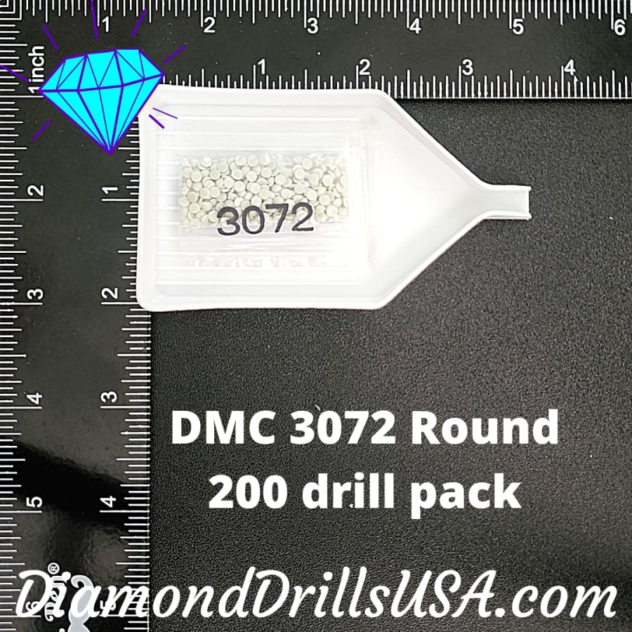 DMC 3072 ROUND 5D Diamond Painting Drills Beads DMC 3072 