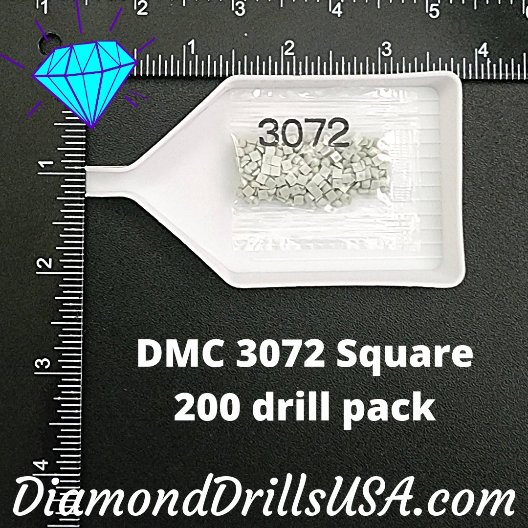 DMC 3072 SQUARE 5D Diamond Painting Drills Beads DMC 3072 