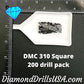 DMC 310 SQUARE 5D Diamond Painting Drills Beads DMC 310 