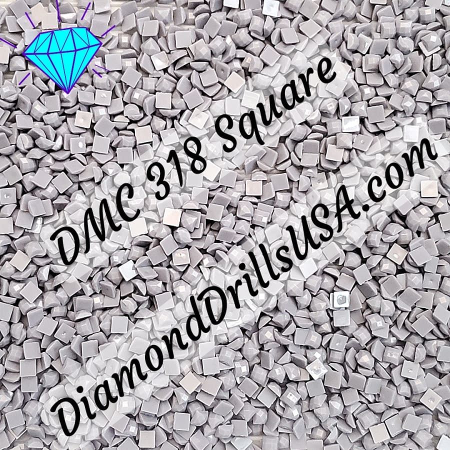 DMC 318 SQUARE 5D Diamond Painting Drills Beads DMC 318 