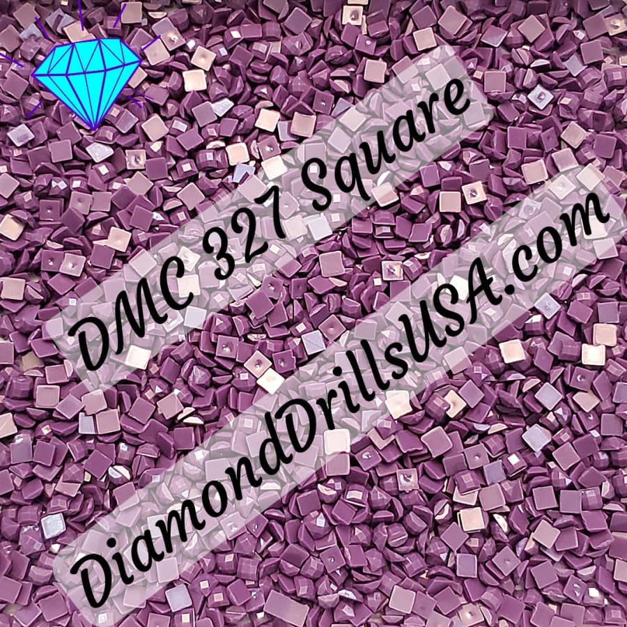 DMC 327 SQUARE 5D Diamond Painting Drills Beads DMC 327 Dark