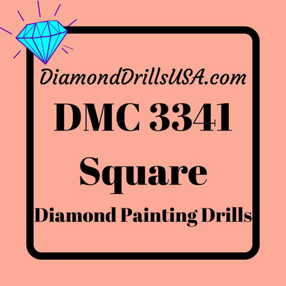 DMC 3341 SQUARE 5D Diamond Painting Drills Beads DMC 3341 