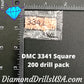DMC 3341 SQUARE 5D Diamond Painting Drills Beads DMC 3341 