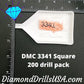 DMC 3341 SQUARE 5D Diamond Painting Drills Beads DMC 3341 