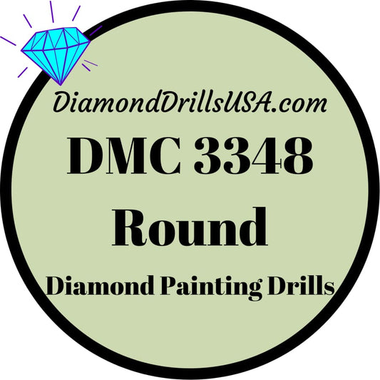 DMC 3348 ROUND 5D Diamond Painting Drills Beads DMC 3348 