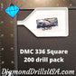 DMC 336 SQUARE 5D Diamond Painting Drills Beads DMC 336 Navy