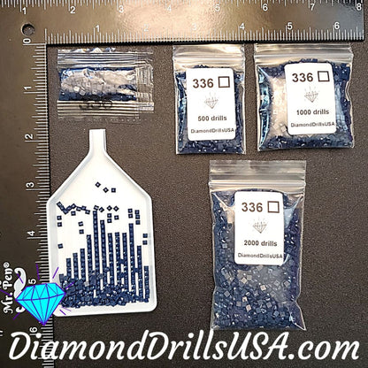 DMC 336 SQUARE 5D Diamond Painting Drills Beads DMC 336 Navy