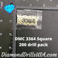 DMC 3364 SQUARE 5D Diamond Painting Drills DMC Beads 3364 