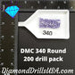 DMC 340 ROUND 5D Diamond Painting Drills Beads DMC 340 